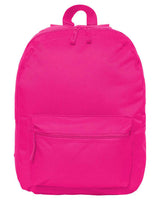 16'' Polyester Solid Color Backpack