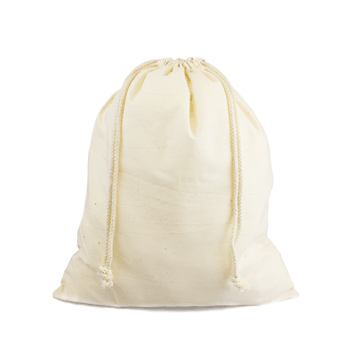 Cotton Drawstring Pouches Drawstring Favor Bags (Pack of 12)