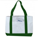 6 ct Grocery Shopping Tote Bag With Large Outside Pocket - Pack of 6