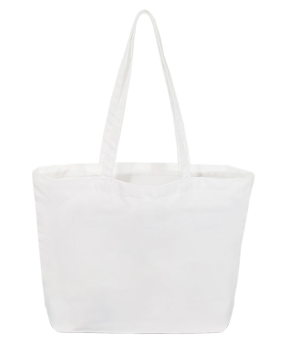 12 ct Large 100% Polyester Canvas Sublimation Tote Bags White - By Dozen