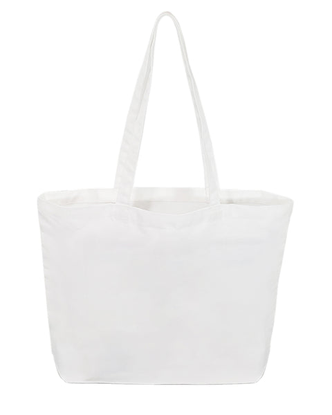 Blank burlap and white sublimation tote bag (large and medium size