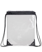 Clear Vinly Drawstring Bag by Totebagfactory