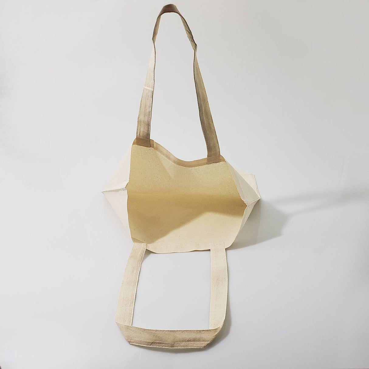 Closeout Cotton Natural Grocery Gusset Tote Bag - TG110L