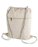 cotton drawstring bag zipper thumbnail