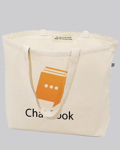 Large Eco Friendly Recycled Cotton Canvas Customized / Personalized Recycled Tote Bags With Your Logo - RC260