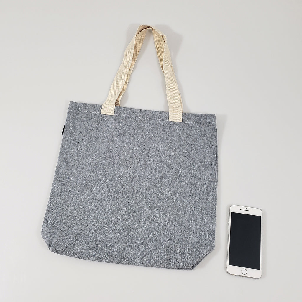 Large Recycled Cotton Canvas Tote Bag w/Full Gusset - RC241