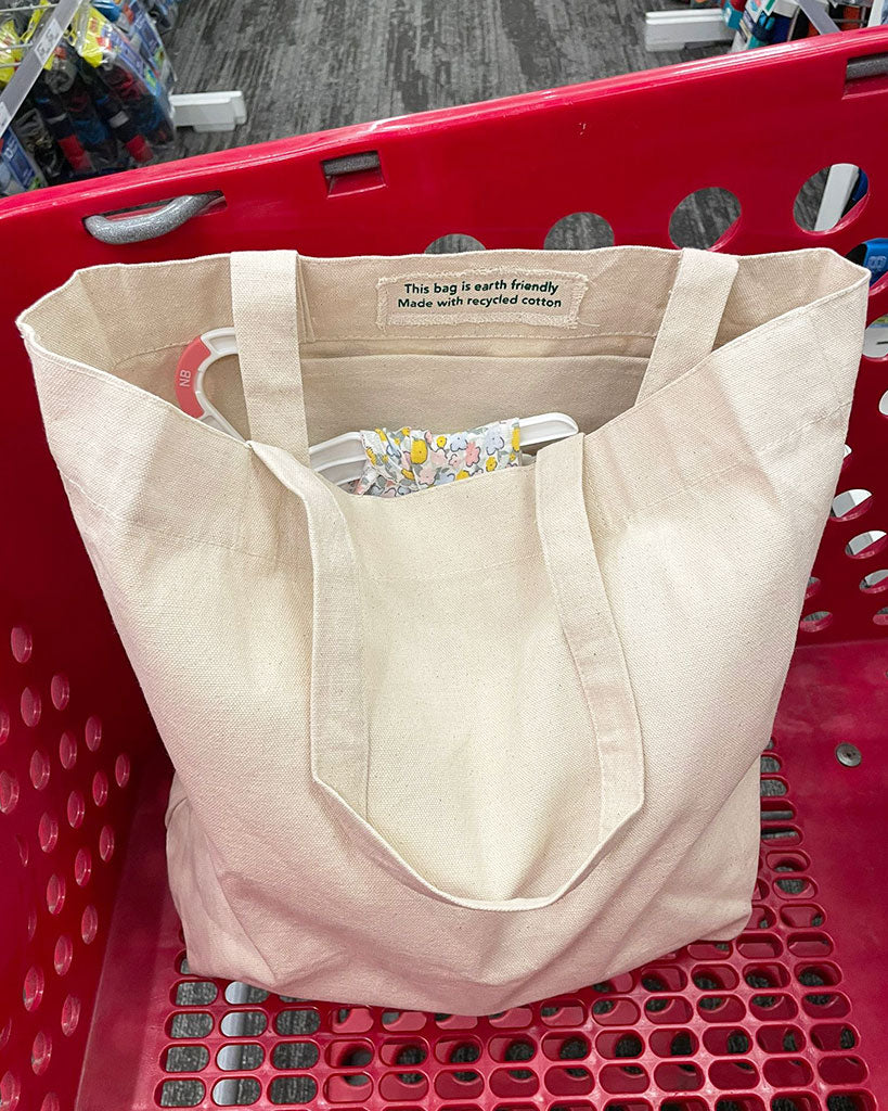 Large canvas clearance shopping bags