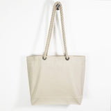 rope handle canvas shopping bag