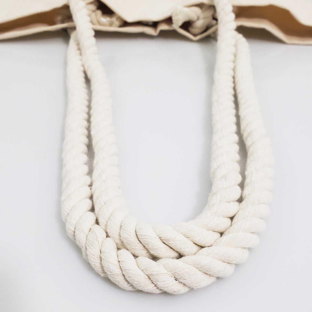 Bag Rope Hand Rope Handle Lrge Tote, Large beach bag rope handle