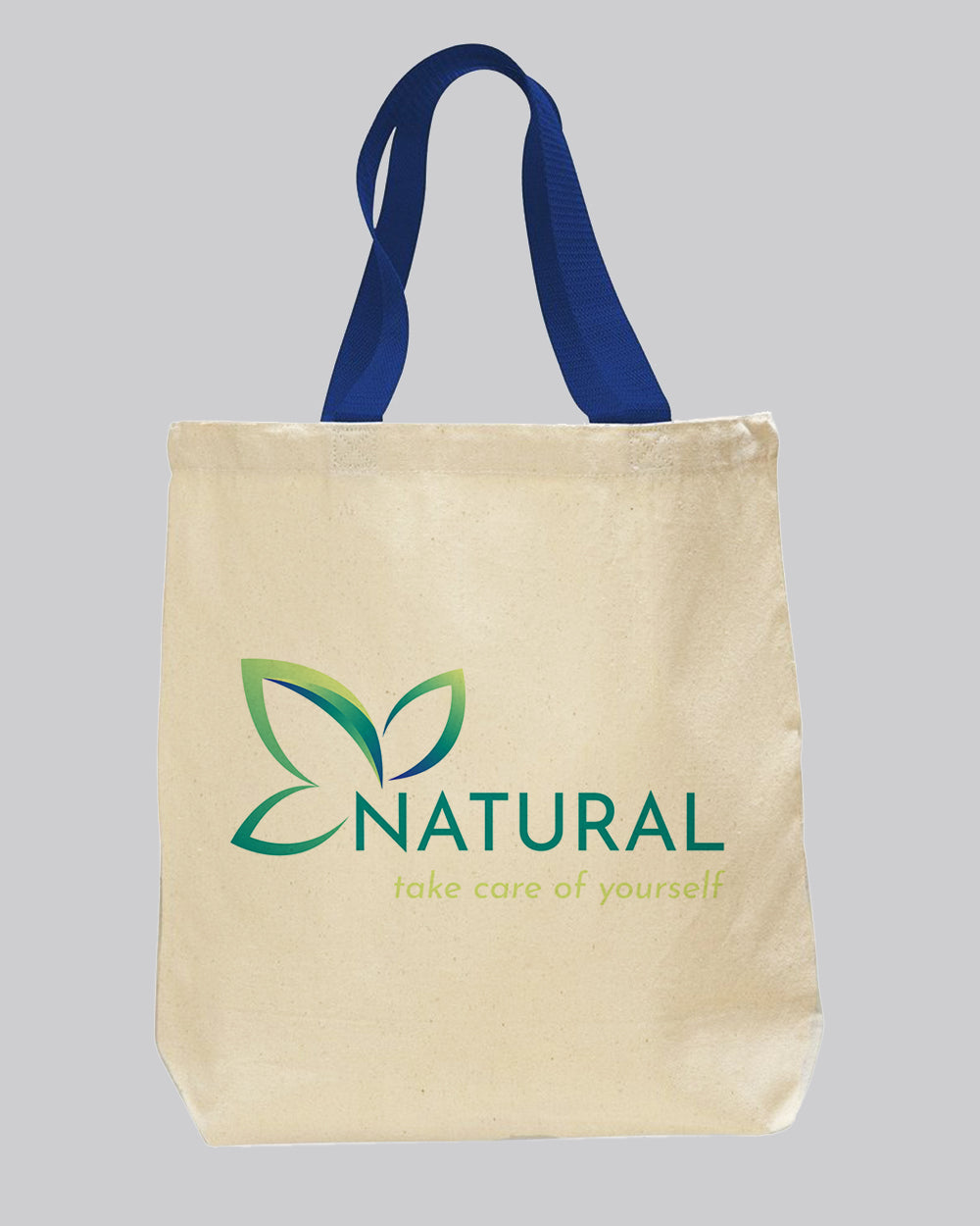 Royal Handle Customize Canvas Tote Bags - Custom Logo Canvas Tote Bags