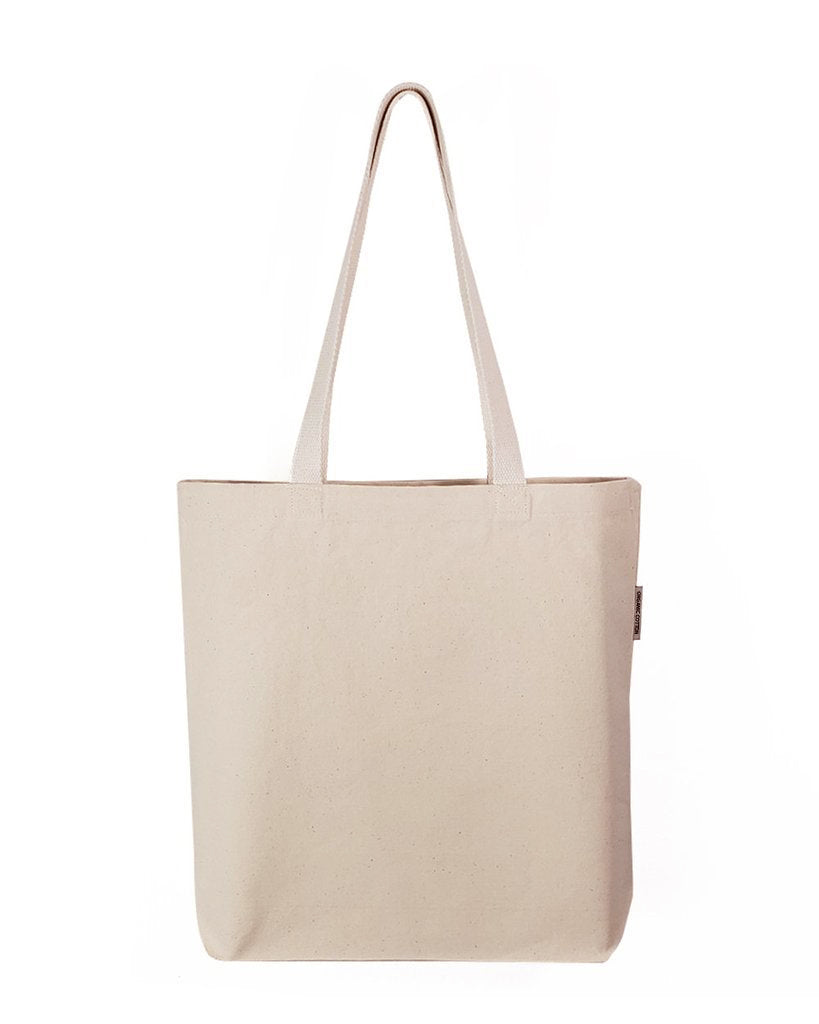 12pcs 100% Organic Cotton Canvas Tote Bags by TBF (Natural Color, Size:  15X16)
