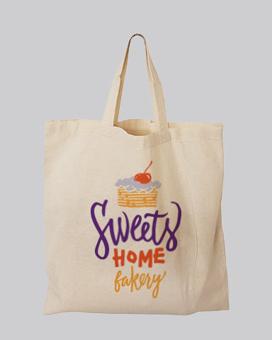 Custom 15" Short Handle Tote Bags / Tote Bags With Your Logo - TBS15