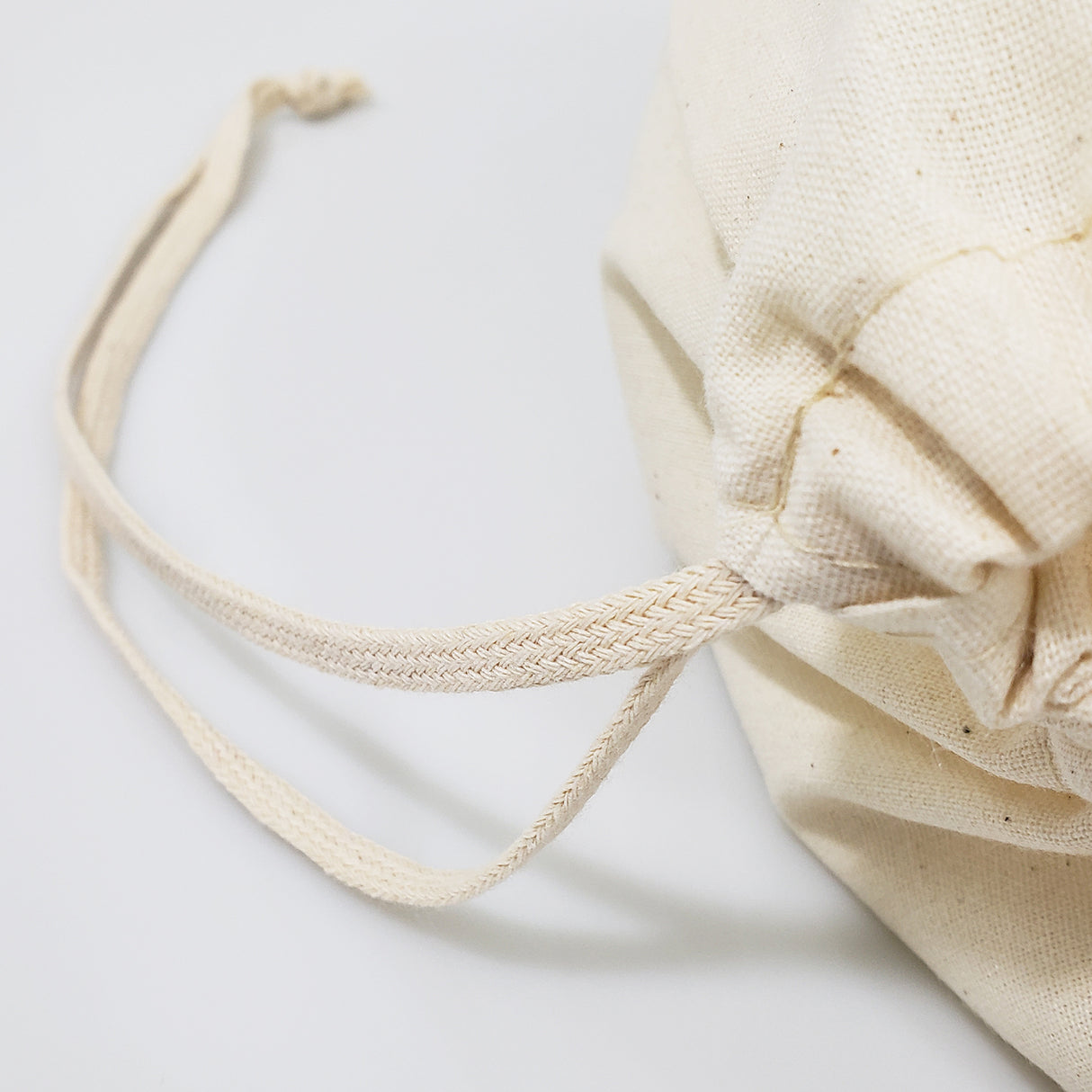 12 ct Bulk Cotton Shoe Bags / Affordable Drawstring Bags - By Dozen