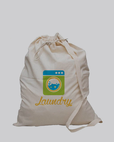 Premium Cotton Laundry Bags Customized - Personalized Laundry Bags With Your Logo - LB