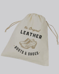 Personalized Leather Shoe Bag, Shoe Storage Bag, Leather Boot Bag