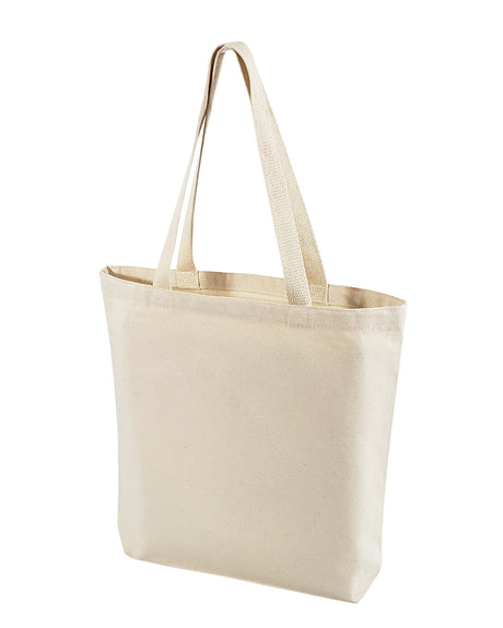 144 ct High Quality Promotional Canvas Tote Bags w/Gusset - By Case