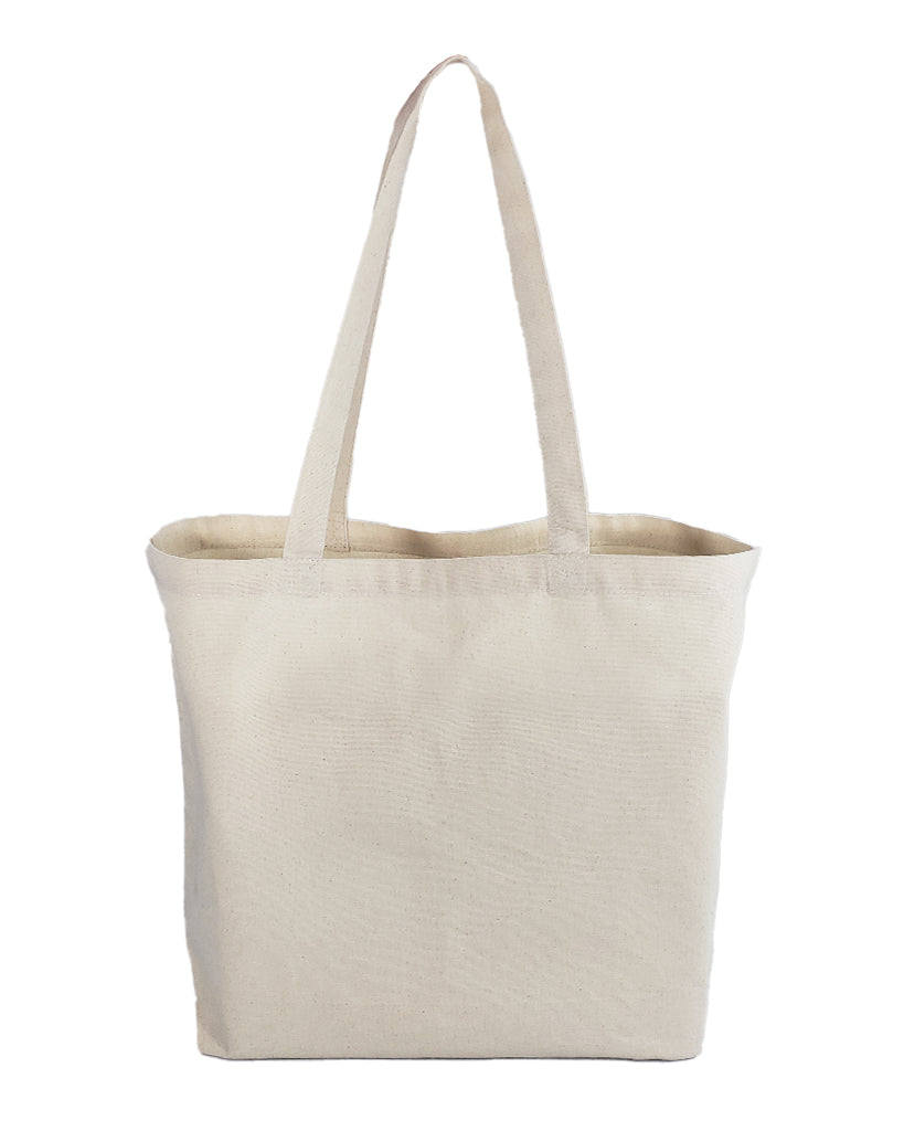 12 ct 18" Large Size Value Canvas Tote Bag with Long Handles - By Bozen