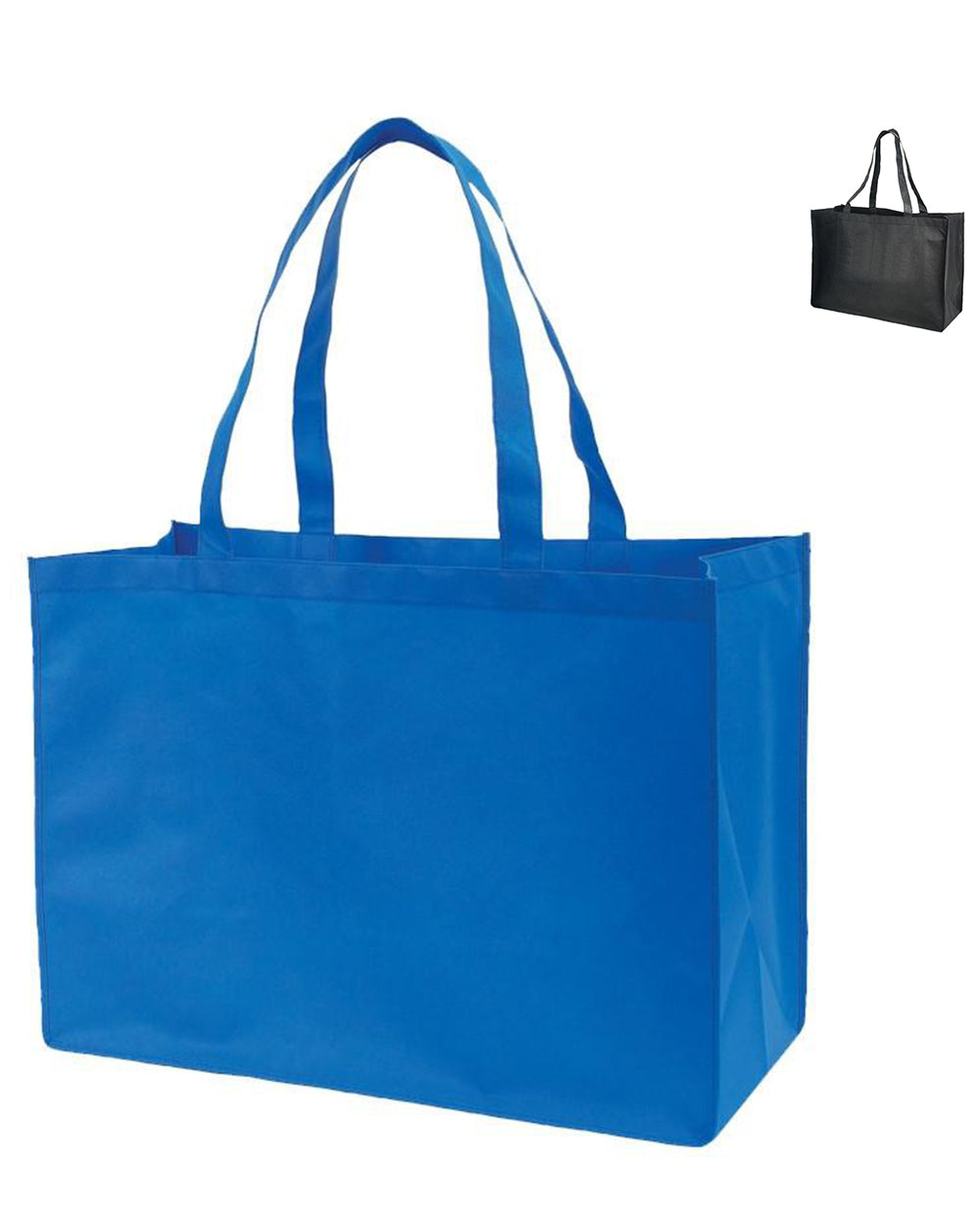 50 ct Jumbo Non-Woven Polypropylene Grocery Tote Bags - GN48 - Pack of 50