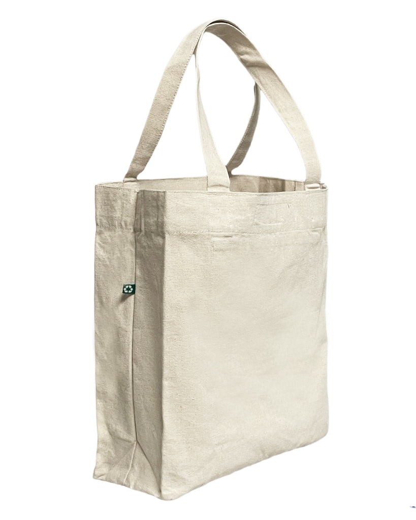 Large Recycled Cotton Canvas Tote Bag w/Full Gusset - RC241