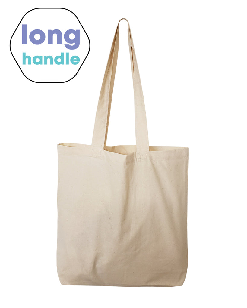 Classic cotton bag with two long handles 38x42 cm.