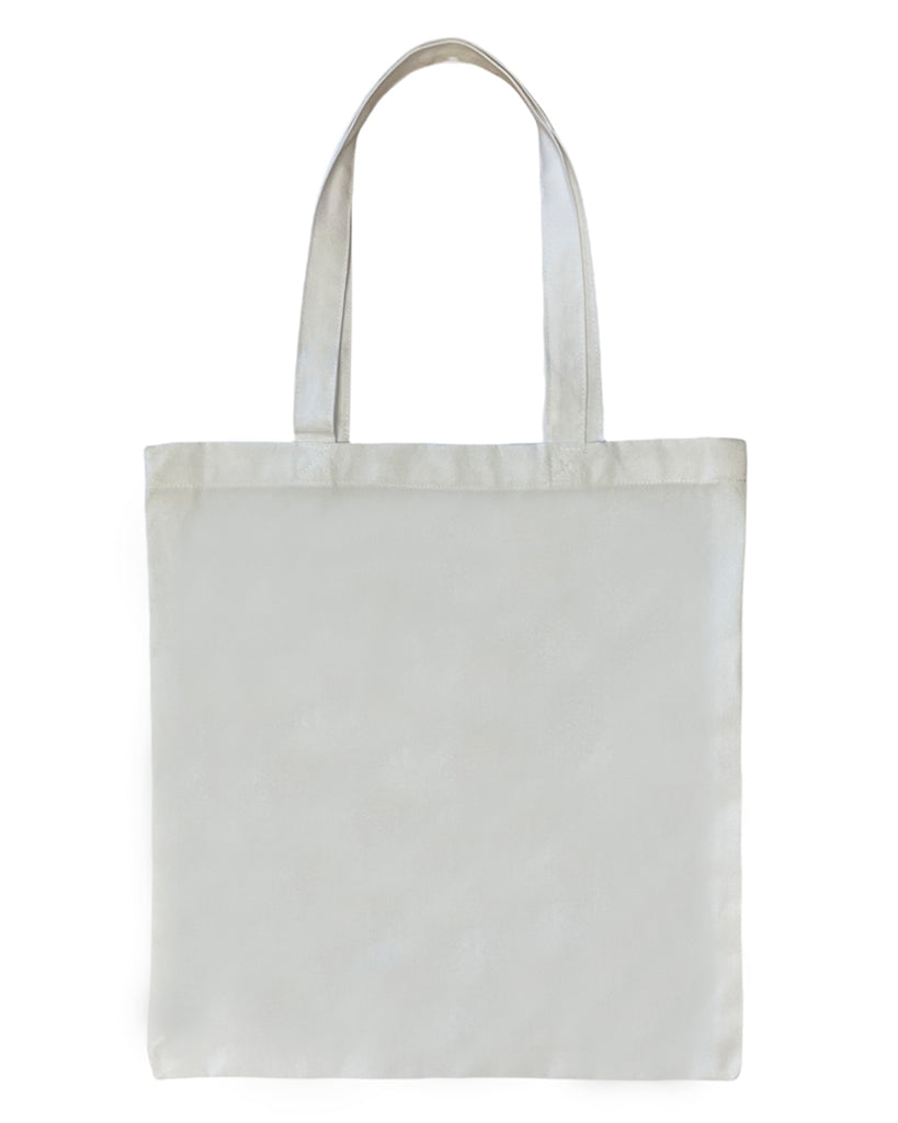 Custom White Polyester Improved Essential Tote Bags - Sublimation Tote Bags  With Your Logo - B0750