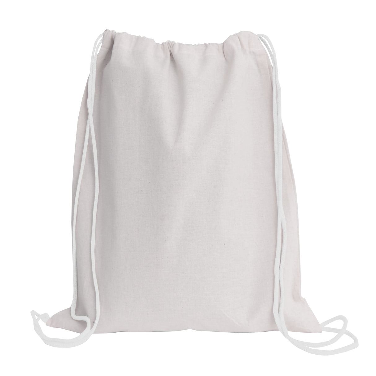 Fair Trade Drawstring Backpack, set of 10pcs – 100% cotton, 1 col