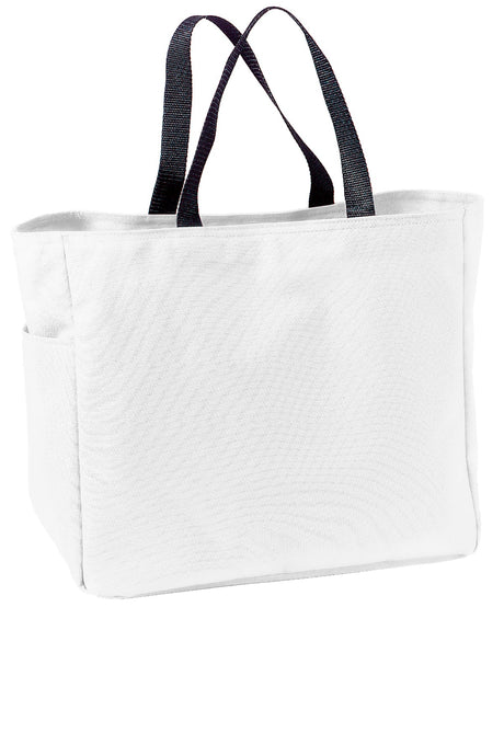 6 ct White Polyester Improved Essential Tote Bags Wholesale - Pack of 6