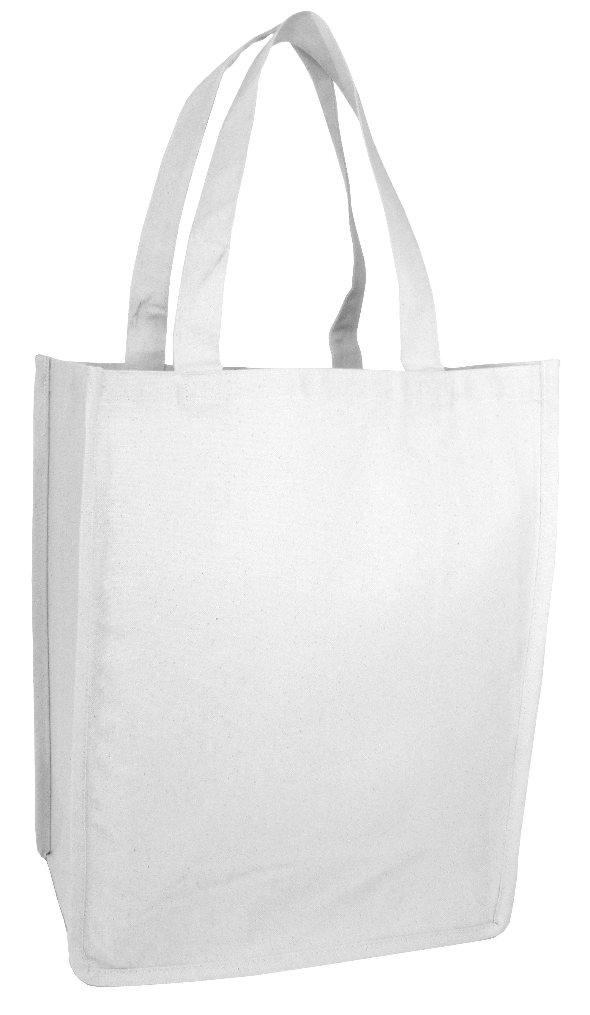 Jumbo Size Heavy Canvas Wide Shopper Tote Bag - TF254