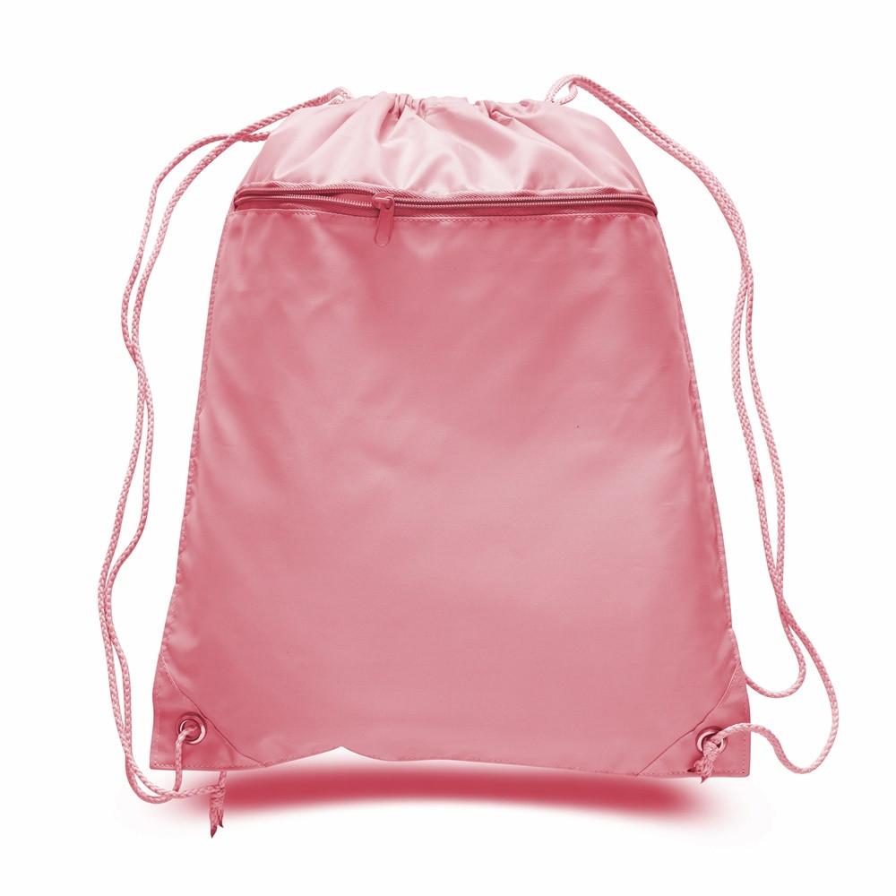 Pink 2024 drawstring backpack