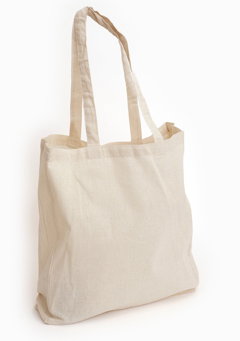 12 ct Economical 100% Cotton Reusable Wholesale Tote Bags - By Dozen