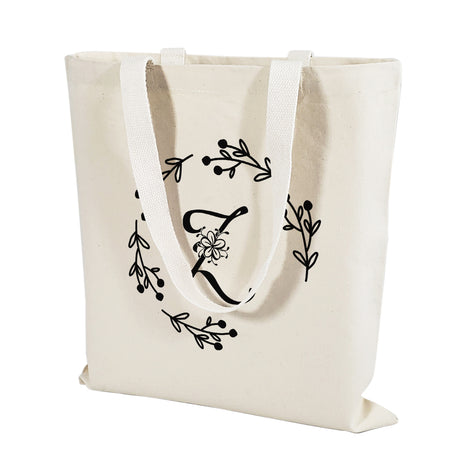 ''Z'' Letter Initial Canvas Tote Bag - Initials Bags