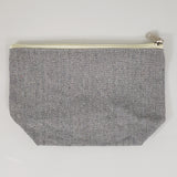 Large Size Recycled Flat Zipper Cosmetic Bag - RC692