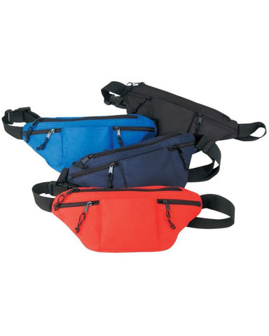 Four Zipper Poly Fanny Pack